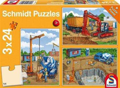 Παιδικό Puzzle Εργοτάξιο 24pcs για 3+ Ετών Schmidt Spiele