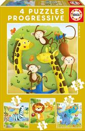 Παιδικό Puzzle Wild Animals 12pcs για 3+ Ετών Educa