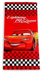 Πετσέτα Θαλάσσης Quick Dry Disney Home Cars 21 70x140 Red 100% Microfiber - Dimcol