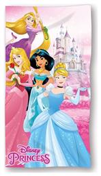 Πετσέτα Θαλάσσης Quick Dry Home Princess 30 70x140 Pink 100% Microfiber Disney