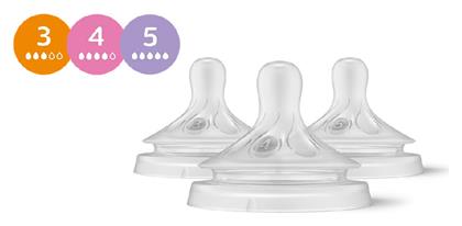 Response Θηλές από Σιλικόνη για 0+ μηνών 3τμχ Philips