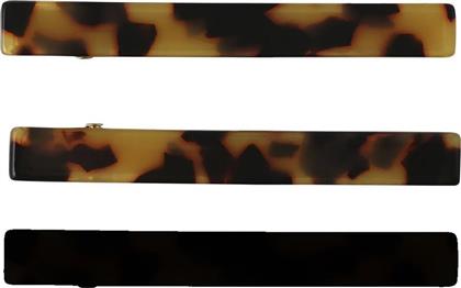 Pieces γυναικεία λεπτά κοκαλάκια μαλλιών (3-pack) - 17101042 - Καφέ από το Notos