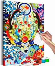 Πίνακας για να τον ζωγραφίζεις - Deer and Flowers 40x60 - Διαστάσεις (εκατ)Μήκος: 40 Ύψος: 60 - Polihome