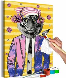 Πίνακας για να τον ζωγραφίζεις - Tiger in Hat 40x60 - Διαστάσεις (εκατ)Μήκος: 40 Ύψος: 60 - Polihome