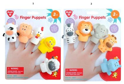 Happy Finger Puppets 5-Pack (2 Σχέδια) Playgo από το Moustakas Toys