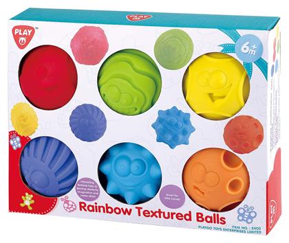 Rainbow Balls από Ύφασμα για 6+ Μηνών Playgo από το BlablaToys