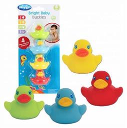 Bright Baby Duckies Παπάκια Μπάνιου για 6+ Μηνών 4τμχ Playgro