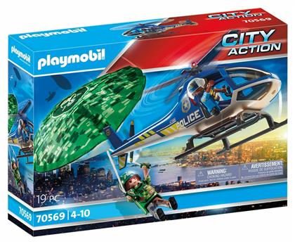 City Action Εναέρια Αστυνομική Καταδίωξη για 4-10 ετών Playmobil από το e-shop