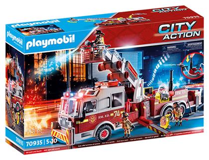 City Action Fire Engine with Tower Ladder για 5-10 ετών Playmobil από το e-shop