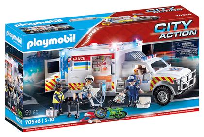 City Action Όχημα Πρώτων Βοηθειών για 5-10 ετών Playmobil από το BlablaToys