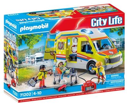 City Life Ασθενοφόρο με Διασώστες για 4-10 ετών Playmobil από το Moustakas Toys