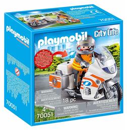 City Life Διασώστης με Μοτοσικλέτα για 4+ ετών Playmobil από το BlablaToys