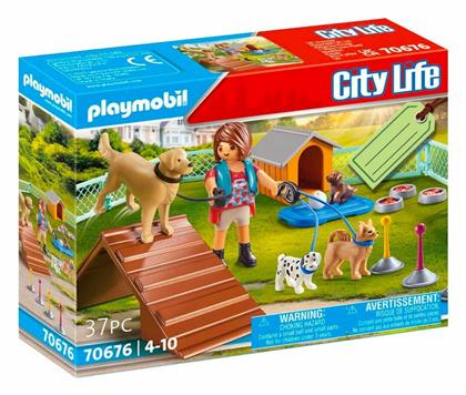 City Life Εκπαιδεύτρια Σκύλων για 4-10 ετών Playmobil