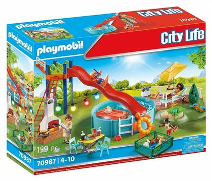 City Life Πάρτυ στην Πισίνα για 4-10 ετών Playmobil από το Moustakas Toys