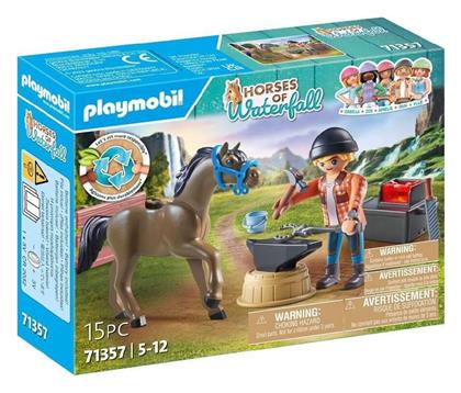 Horses Of Waterfall Ο Πεταλωτής Ben Με Το Άλογο Achilles για 4-10 ετών Playmobil