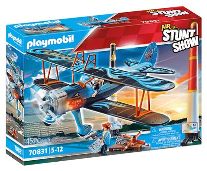 Stunt Show Phoenix Biplane για 5-12 ετών Playmobil