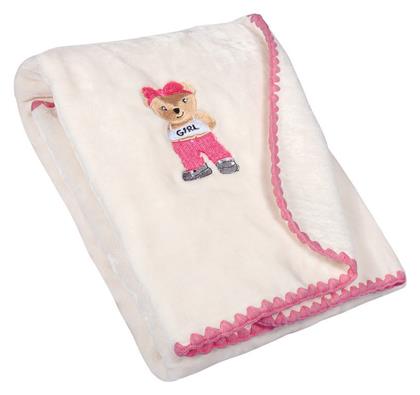 Κουβέρτα Κούνιας Essential Baby 8839 Βελουτέ 110x140εκ. Polo Club