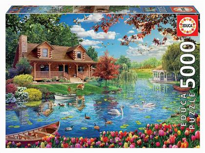 Puzzle Casita En El Lago 2D 5000 Κομμάτια - Educa από το Plus4u