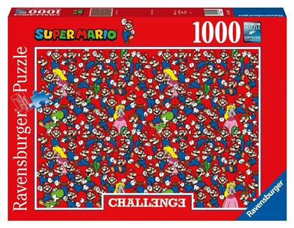 Puzzle Super Mario Bros challenge 2D 1000 Κομμάτια - Ravensburger