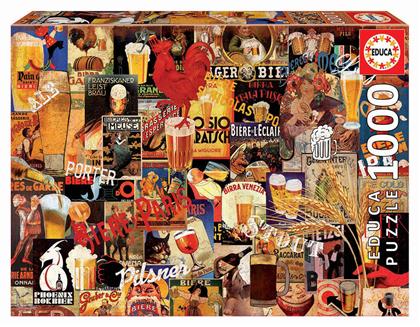 Puzzle Vintage Beer Collage 2D 1000 Κομμάτια - Educa από το Plus4u