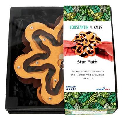 Costantin Puzzles: Star Path Λαβύρινθος από Ξύλο για 6+ Ετών J8 Recent Toys από το GreekBooks