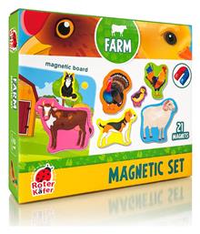 Roter Kafer Μαγνητικό Παιχνίδι Κατασκευών Φάρμα για Παιδιά 2+ Ετών