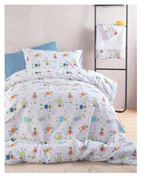 Σετ Παιδικές Μαξιλαροθήκες από 100% Βαμβάκι 50x70εκ. Λευκές Rythmos