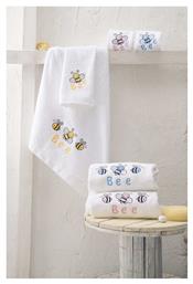 Σετ Βρεφικές Πετσέτες 2τμχ Honey Bee Βάρους 500gr/m² Rythmos