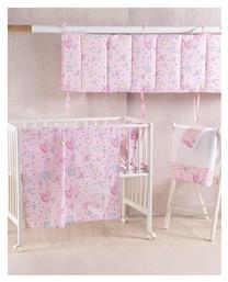 Σετ Βρεφική Παπλωματοθήκη με Μαξιλαροθήκη Pop Hearts Πολύχρωμη 110x160εκ. Rythmos