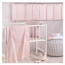 Σετ Βρεφική Παπλωματοθήκη με Μαξιλαροθήκη Tiny Heart Σομόν 110x160εκ. Rythmos