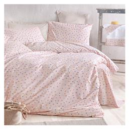 Tiny Heart Σετ Παιδική Παπλωματοθήκη Μονή με Μαξιλαροθήκη Βαμβακερή Somon 160x250εκ. Rythmos