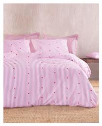 Young Heart Σετ Παιδικές Μαξιλαροθήκες από 100% Βαμβάκι 50x70εκ. Ροζ Rythmos