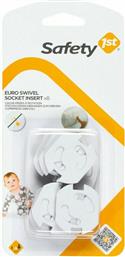 Safety 1st Προστατευτικά Καλύμματα για Πρίζες από Πλαστικό σε Λευκό Χρώμα 8τμχ