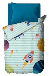 Παιδικό Κουβερλί Μονό Comet Γαλάζιο 160x220εκ. Saint Clair