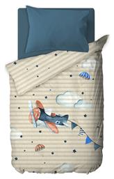 Παιδικό Κουβερλί Μονό Pilot Μπεζ 160x220εκ. Saint Clair