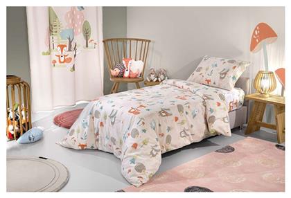 Σετ Παιδική Παπλωματοθήκη Βαμβακερή Μονή με Μαξιλαροθήκη Pudra 160x220εκ. Saint Clair