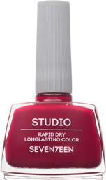 Seventeen Studio Rapid Dry Lasting Color Gloss Βερνίκι Νυχιών Quick Dry Μπορντό 141 12ml
