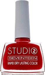 Seventeen Studio Rapid Dry Lasting Color Gloss Βερνίκι Νυχιών Quick Dry Κόκκινο 20 12ml από το Attica The Department Store