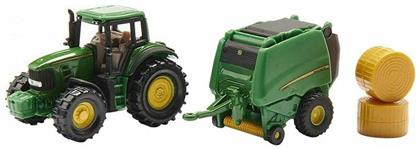 Τρακτέρ John Deere Tractor With Baler Green για 3+ Ετών Siku