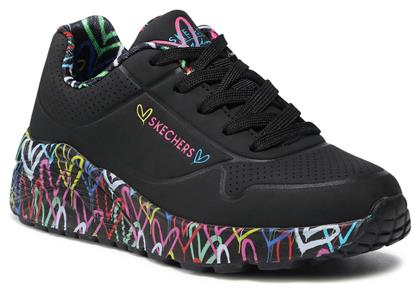 Lovely Luv Παιδικά Sneakers Μαύρα Skechers