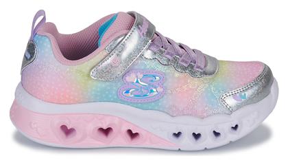 Παιδικά Sneakers Flutter Heart με Φωτάκια Ροζ Skechers