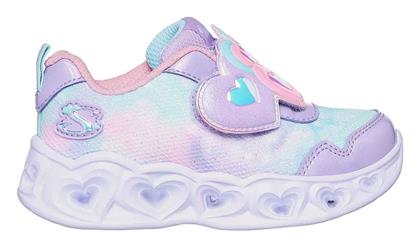 Παιδικά Sneakers Heart με Φωτάκια Μωβ Skechers