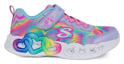 Παιδικά Sneakers Infinite Heart Lights με Φωτάκια Λιλά Skechers από το Dpam