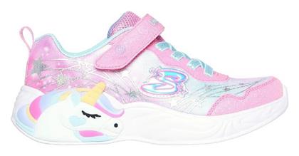 Παιδικά Sneakers με Φωτάκια Ροζ Skechers