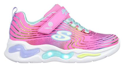 Παιδικά Sneakers με Φωτάκια Ροζ Skechers