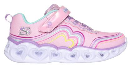 Παιδικά Sneakers με Φωτάκια Ροζ Skechers