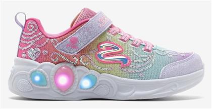 Παιδικά Sneakers Princess Gore & Strap με Φωτάκια Πολύχρωμα Skechers από το Dpam