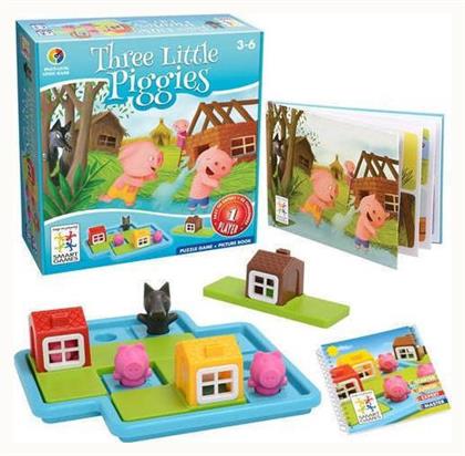 Επιτραπέζιο Παιχνίδι Three Little Piggies για 1 Παίκτη 3+ Ετών Smart Games από το EasyU