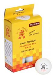 Giant Dragon Platinum 8333 Μπαλάκια Ping Pong 3-Star 6τμχ SMJ Sport