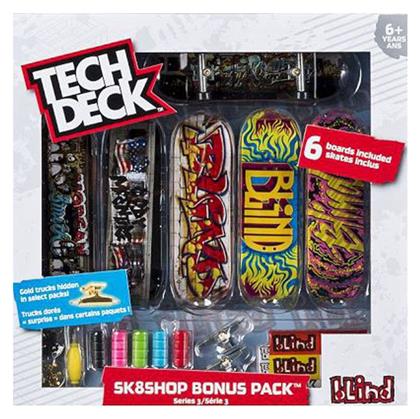 Παιχνίδι Μινιατούρα TechDeck Sk8 Shop Bonus Pack για 6+ Ετών (Διάφορα Σχέδια) 1τμχ Spin Master από το BlablaToys